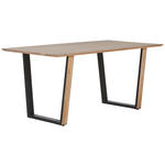 ESSTISCH in Holz, Metall 175/90/76 cm   - Schwarz/Akaziefarben, LIFESTYLE, Holz/Metall (175/90/76cm) - Landscape