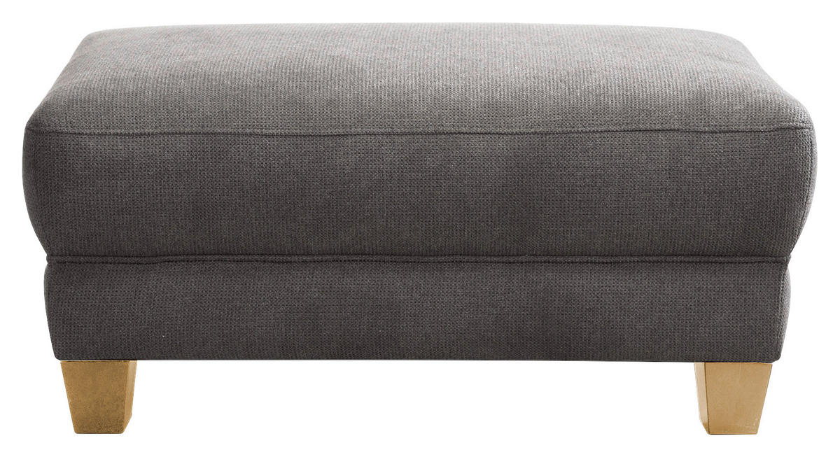 HOCKER in Textil Grau  - Naturfarben/Grau, KONVENTIONELL, Holz/Textil (101/45/66cm) - Sit & More