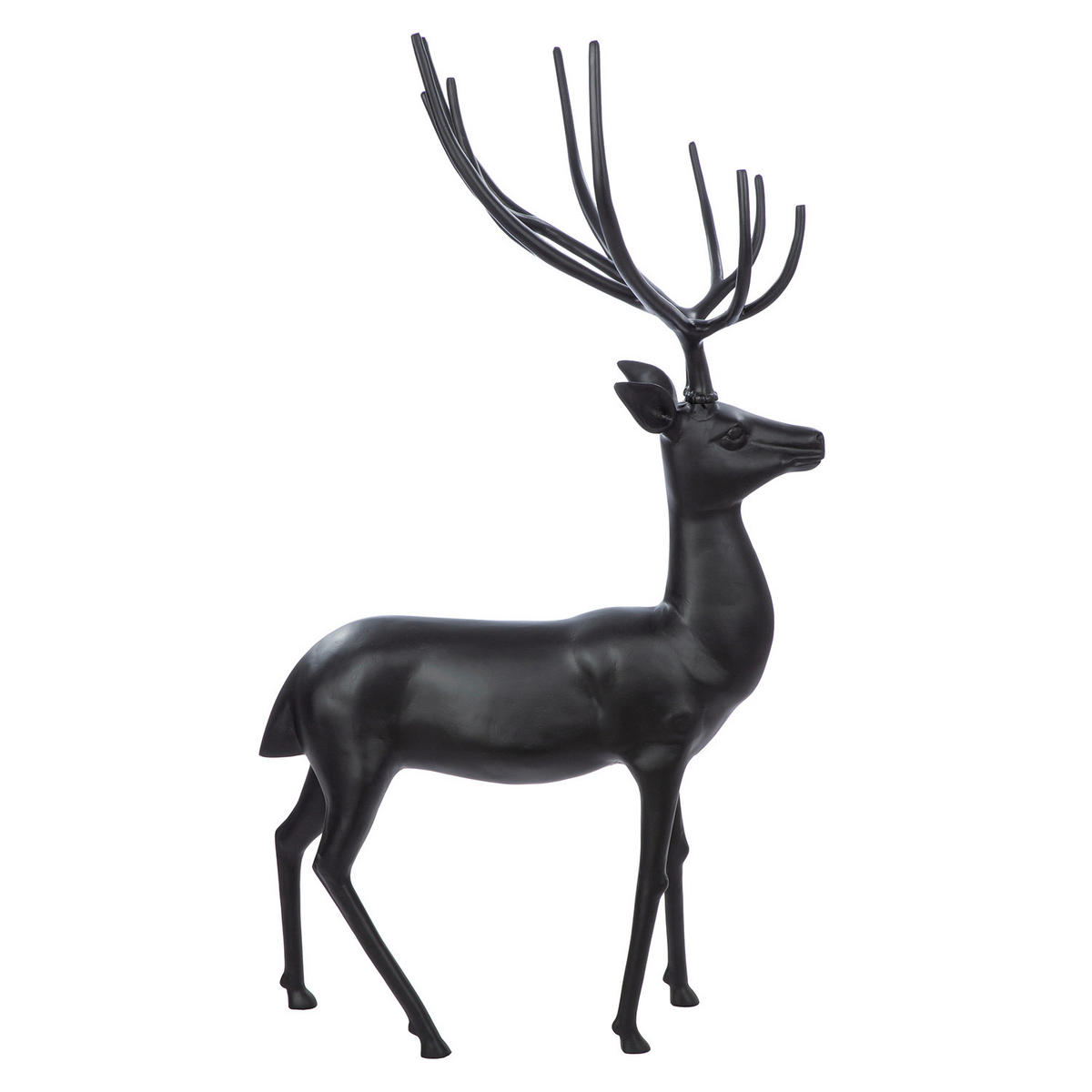 DEKOHIRSCH - Schwarz, Basics, Metall (72/126/72cm)