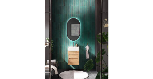 WASCHBECKENUNTERSCHRANK 42/54/42,2 cm  - Eichefarben, KONVENTIONELL, Holz/Holzwerkstoff (42/54/42,2cm) - Linea Natura