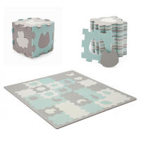 PUZZLEMATTE Luno Shapes  - Weiß/Grau, Basics (165/1.2/185cm) - Kinderkraft