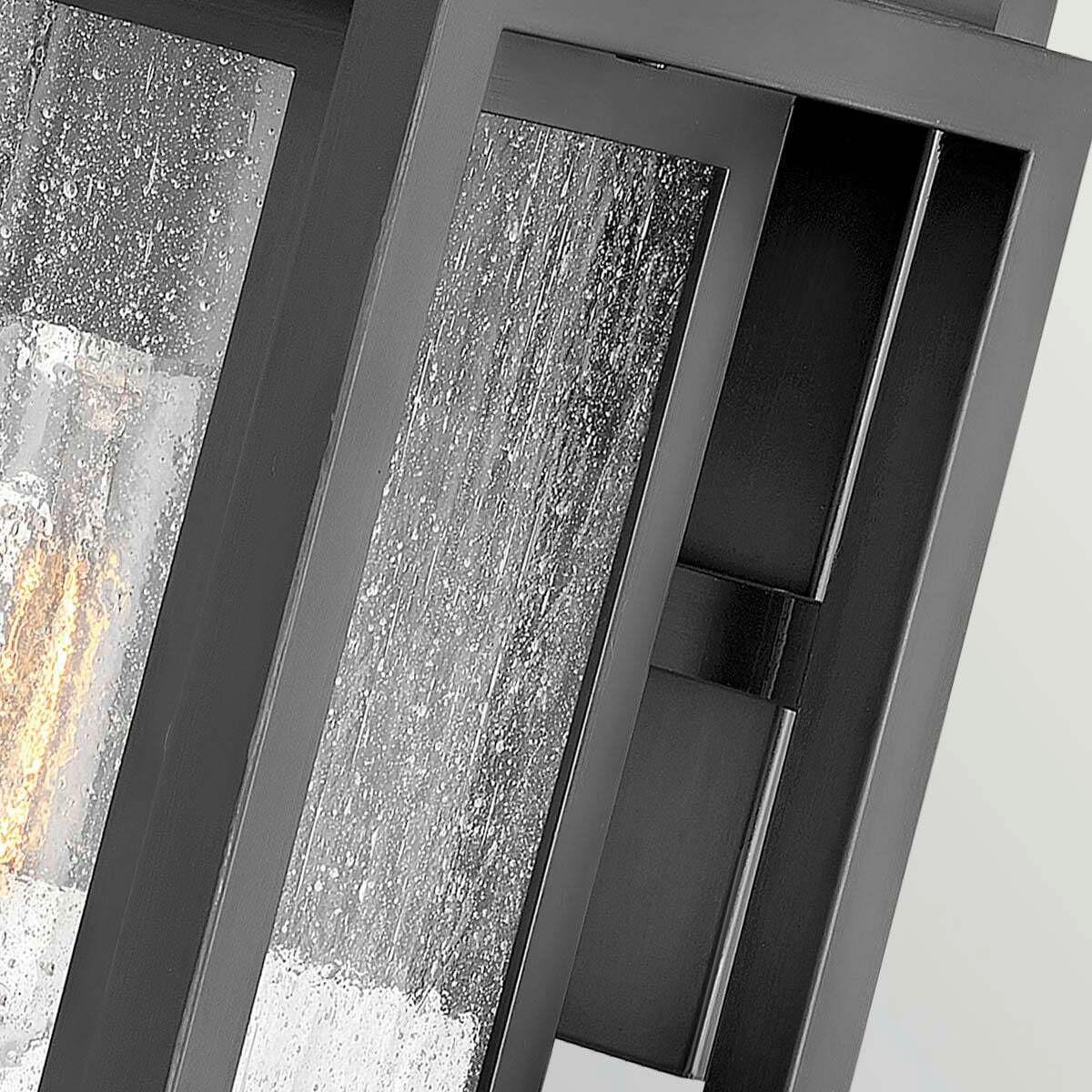 AUSSENWANDLEUCHTE Hinkley 30,5/17,8/17,3 cm  - Schwarz, Design, Glas/Metall (30,5/17,8/17,3cm) - Elstead Lighting