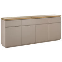 SIDEBOARD 200/86/40 cm  in Grau, Naturfarben  - Naturfarben/Grau, Basics, Holz/Holzwerkstoff (200/86/40cm)