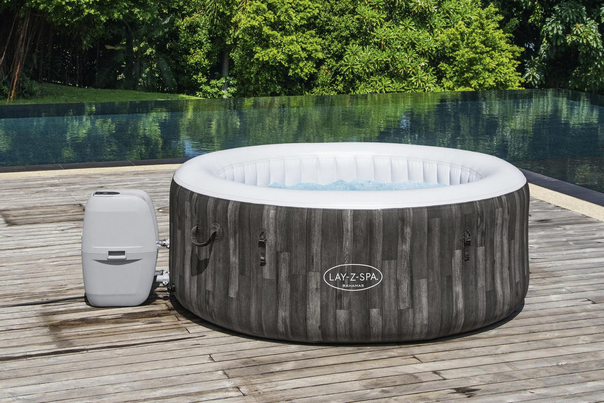 WHIRLPOOL  BAHAMAS 60005 180/66 cm  - Weiß/Grau, Basics, Kunststoff (180/66cm) - Bestway