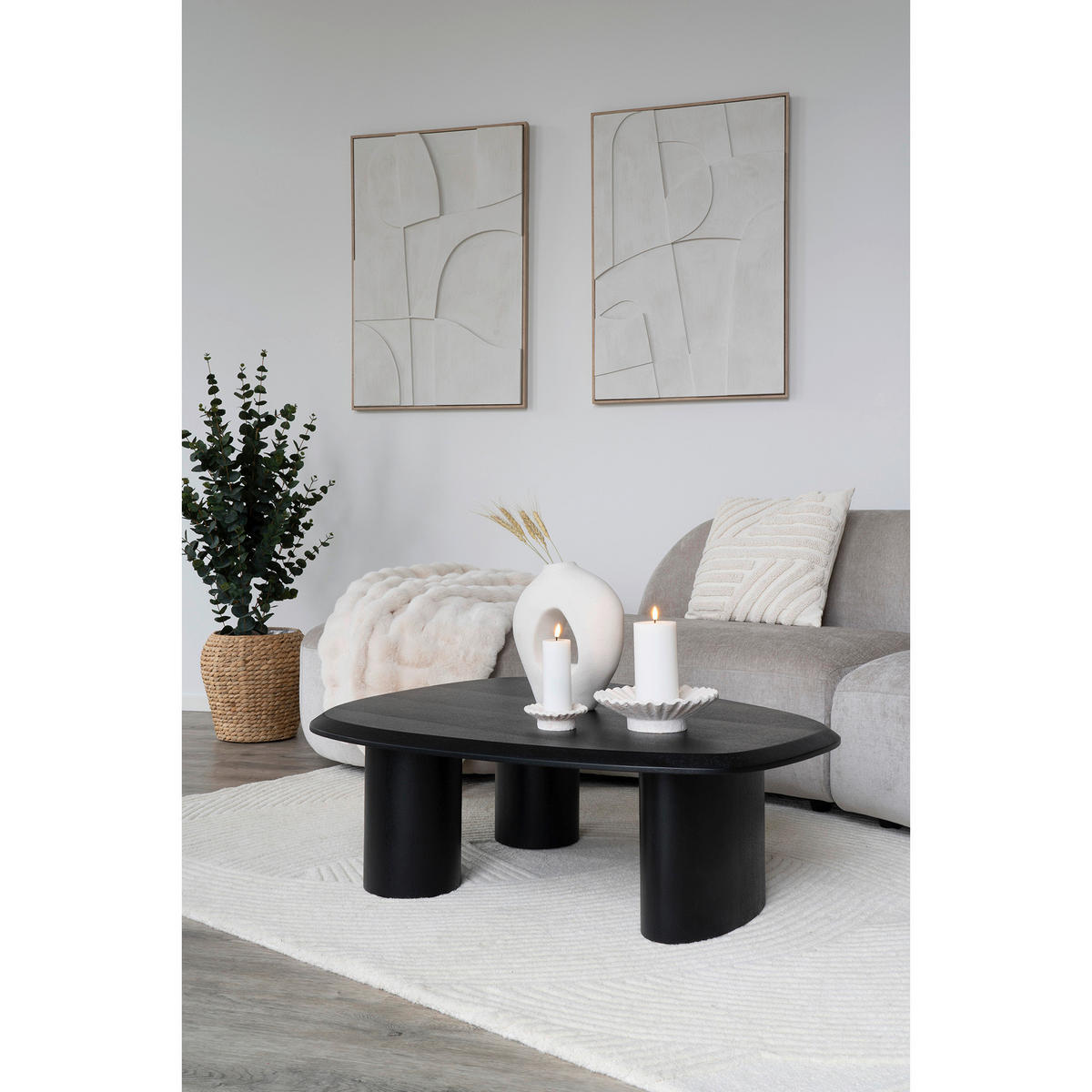 BILD  - Weiß/Naturfarben, Design, Textil (60/90/3cm)