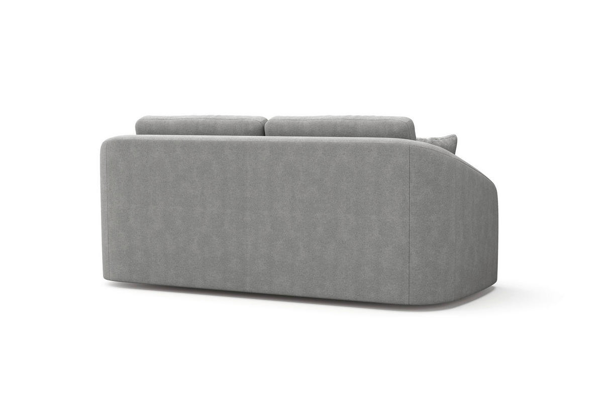 2,5-SITZER Mikrofaser Grau  - Schwarz/Grau, MODERN, Kunststoff/Textil (196/88/107cm) - Sit & More
