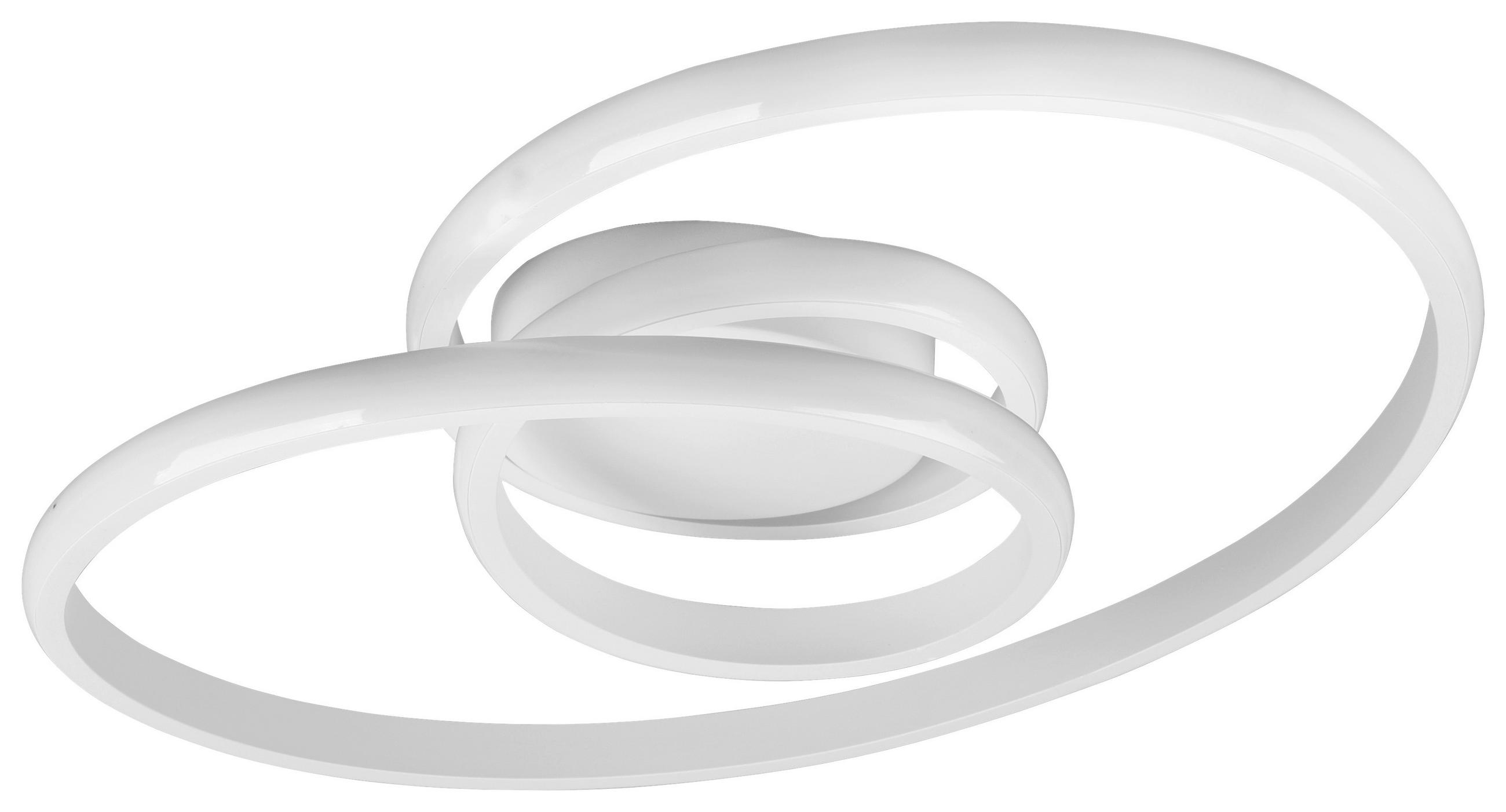 LED-DECKENLEUCHTE 53/17/43 cm   - Weiß, Design, Metall (53/17/43cm) - P & B