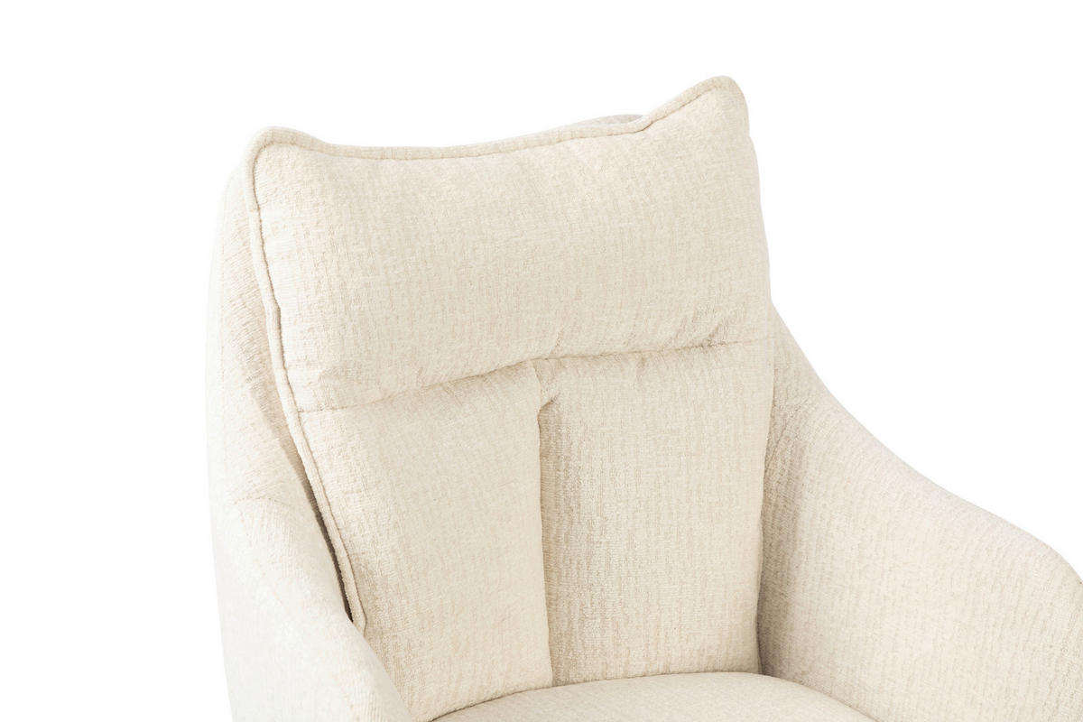 DREHSTUHL Webstoff Schwarz, Beige  - Beige/Schwarz, Modern, Kunststoff/Textil (58/85-93/58cm) - MID.YOU