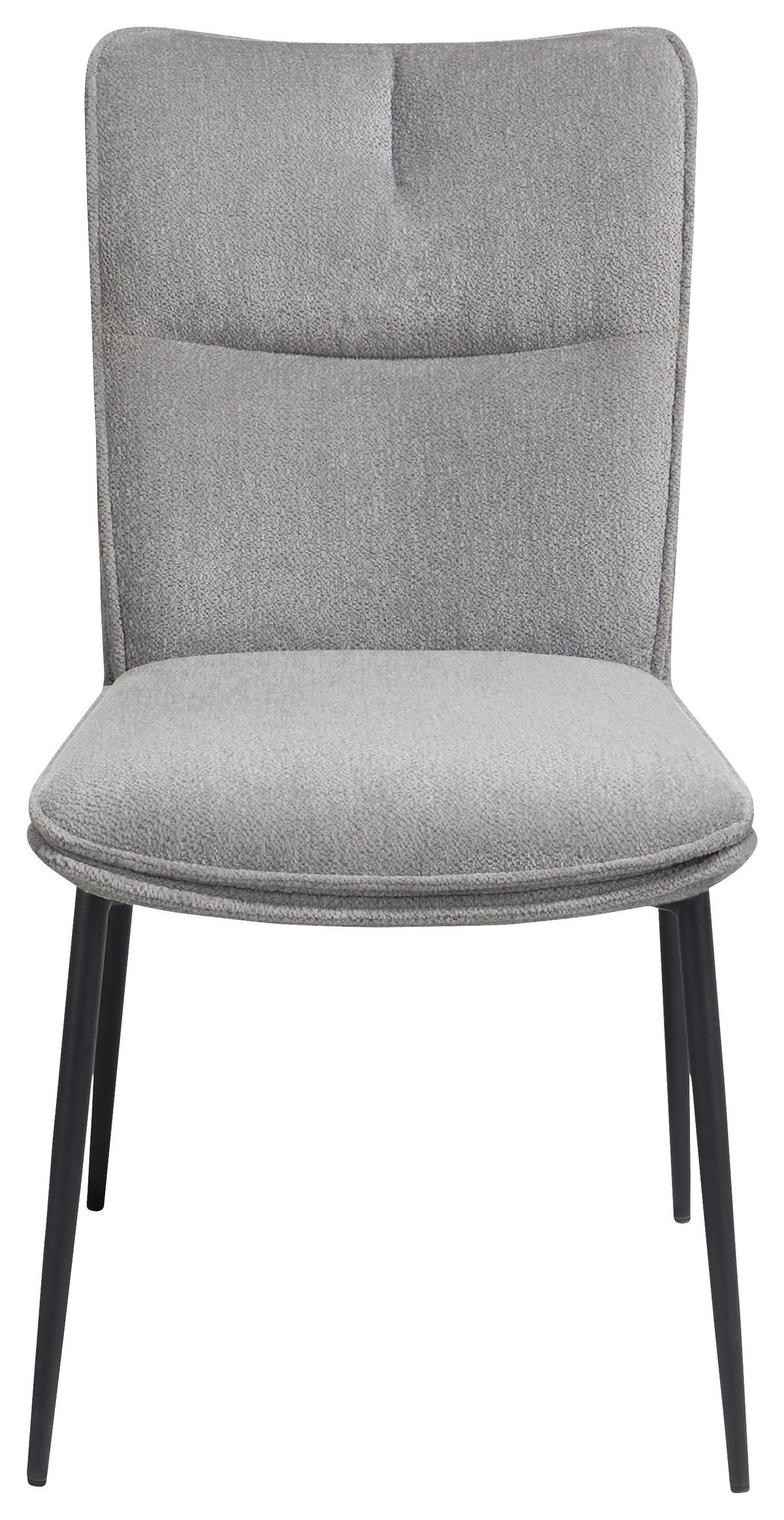 STOL   mikrofiber  - ljusgrå/svart, Design, metall/textil (45,5/88/64cm) - Novel