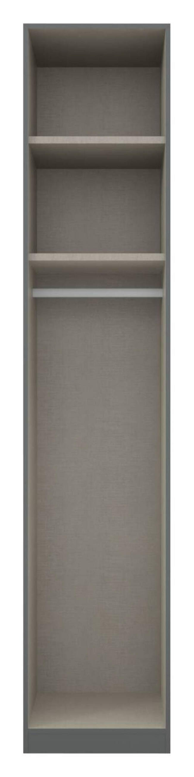 DREHTÜRENSCHRANK in Grau  - Alufarben/Grau, Modern, Holzwerkstoff (47/229/54cm) - Rauch Möbel
