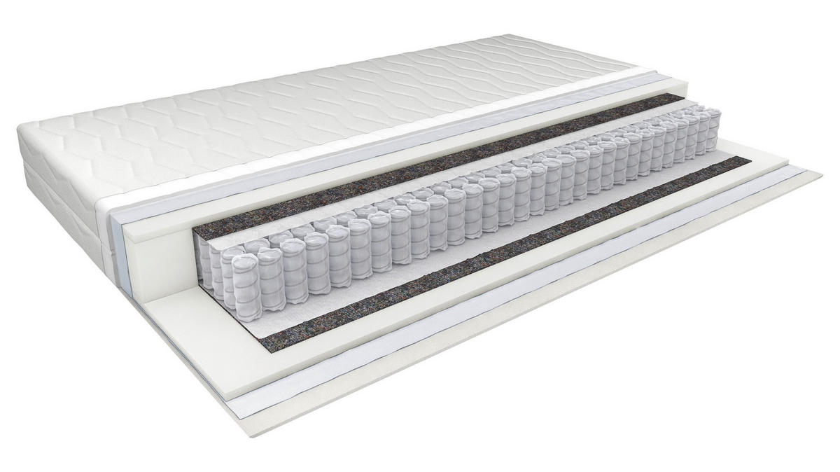 VZMETNICA 90/190 cm  - bela, Basics, tekstil (90/190cm) - Sleeptex