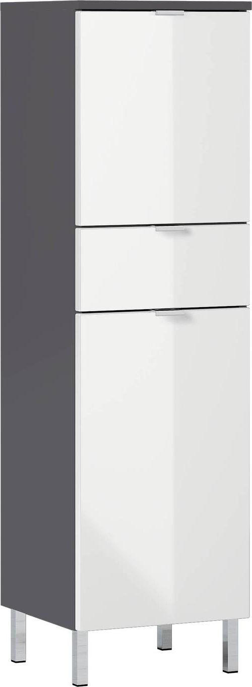 UNTERSCHRANK 34/120/34 cm   - Chromfarben/Graphitfarben, KONVENTIONELL, Holzwerkstoff/Metall (34/120/34cm) - Germania