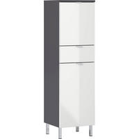 UNTERSCHRANK 34/120/34 cm   - Chromfarben/Graphitfarben, KONVENTIONELL, Holzwerkstoff/Metall (34/120/34cm) - Germania