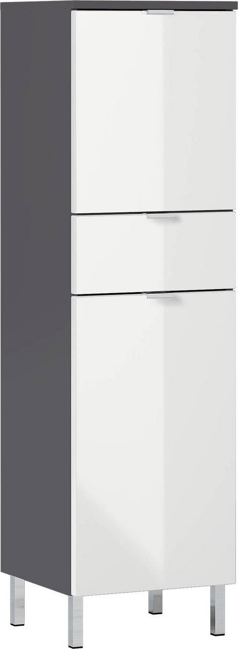 UNTERSCHRANK 34/120/34 cm   - Chromfarben/Graphitfarben, KONVENTIONELL, Holzwerkstoff/Metall (34/120/34cm) - Germania