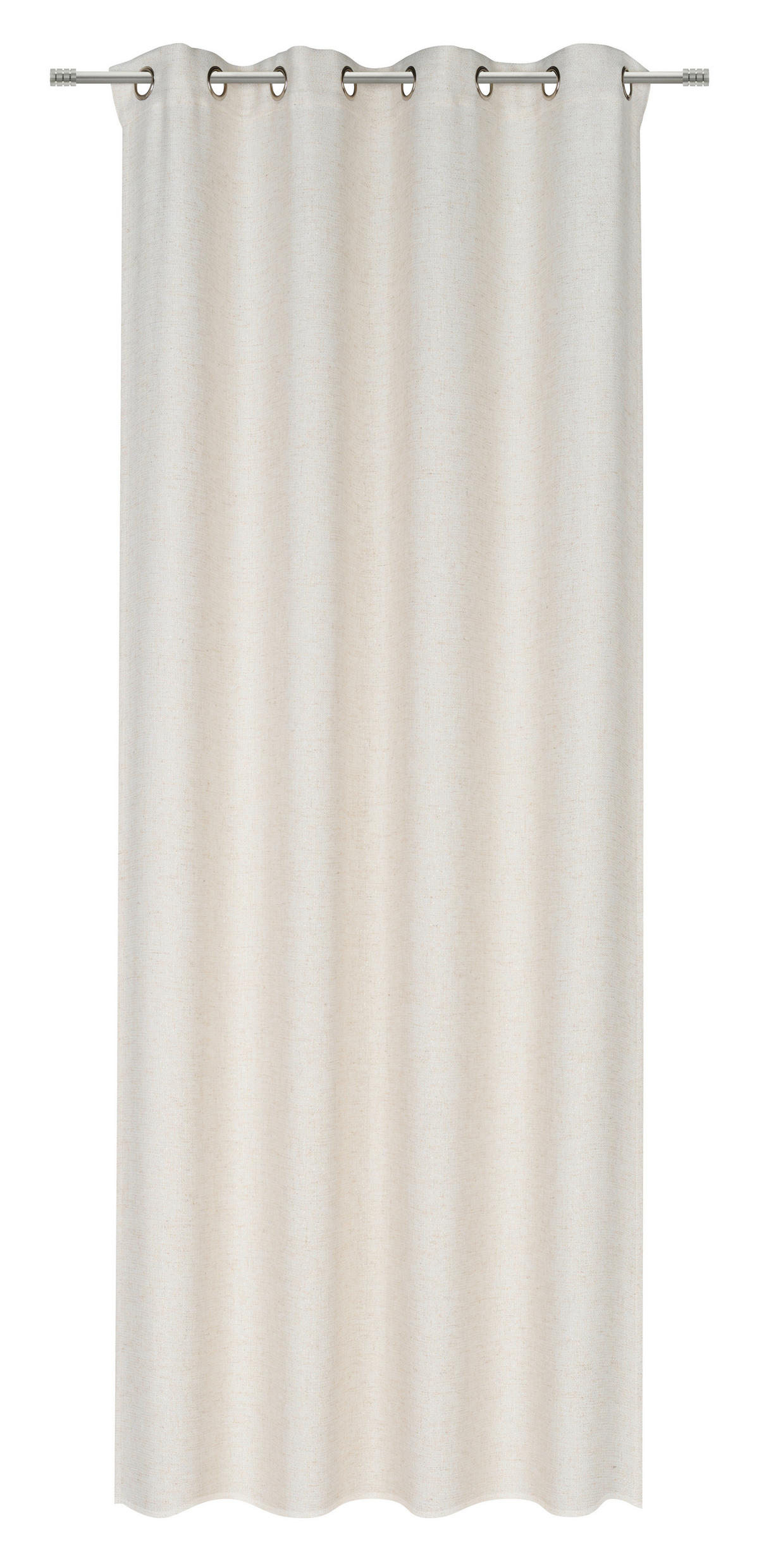 HOTOVÝ ZÁVĚS, neprůsvitné, 140/260 cm - krémová/cappuccino, Natur, textil (140/260cm) - Esposa