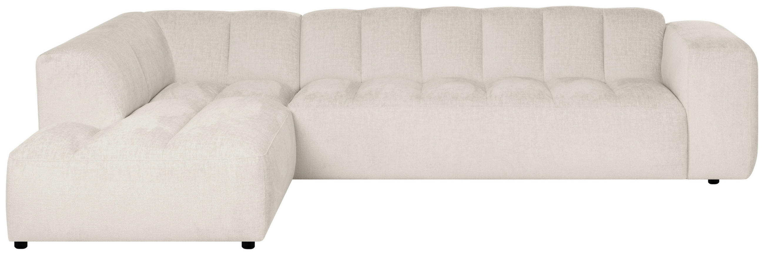 SOFFA i trä, metall, textil beige  - beige/svart, Modern, metall/trä (313/75/105-220cm) - Niels Andersson