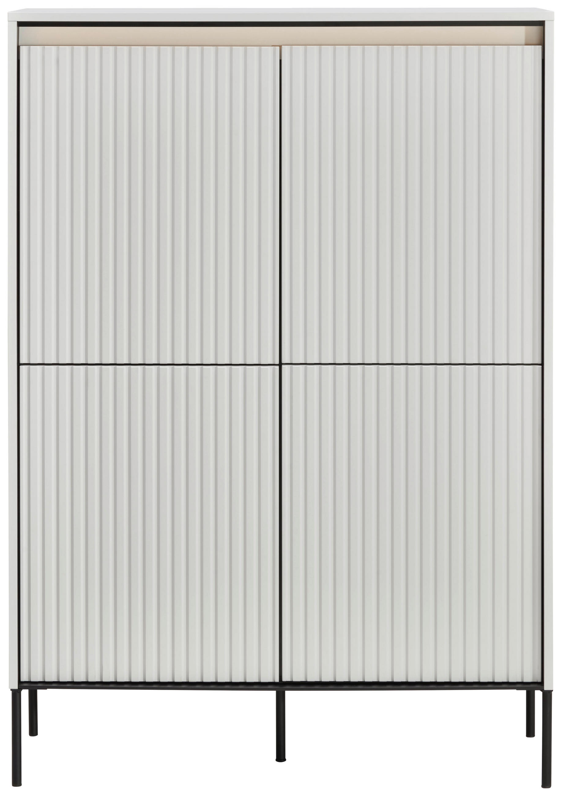 HIGHBOARD in 98/140/40 cm - Schwarz/Weiß, Design, Holzwerkstoff (98/140/40cm) - Hom`in