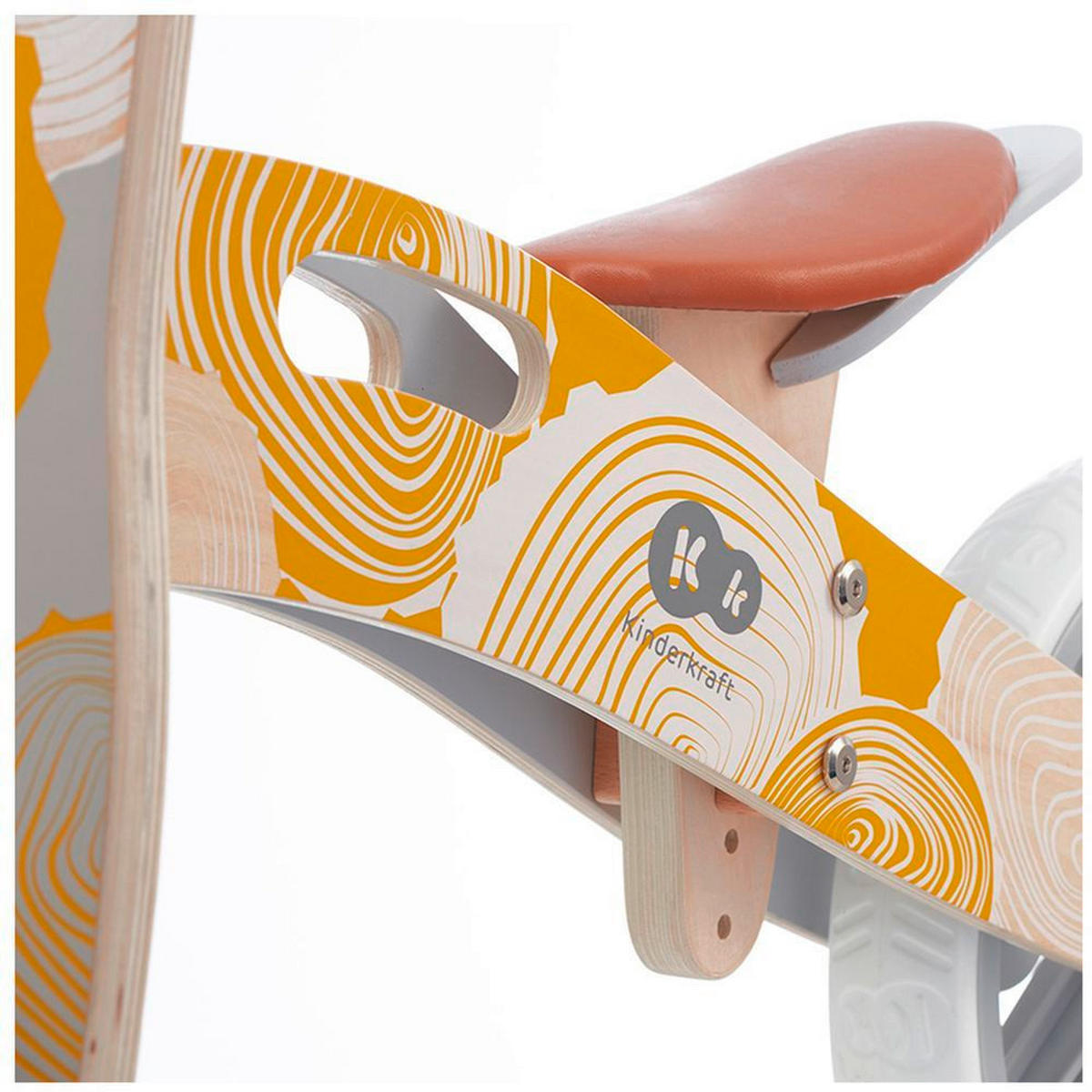 BICIKL GURALICA  RUNNER  - narančasta/siva, Basics, drvo/metal (38/54/83cm) - kinderkraft