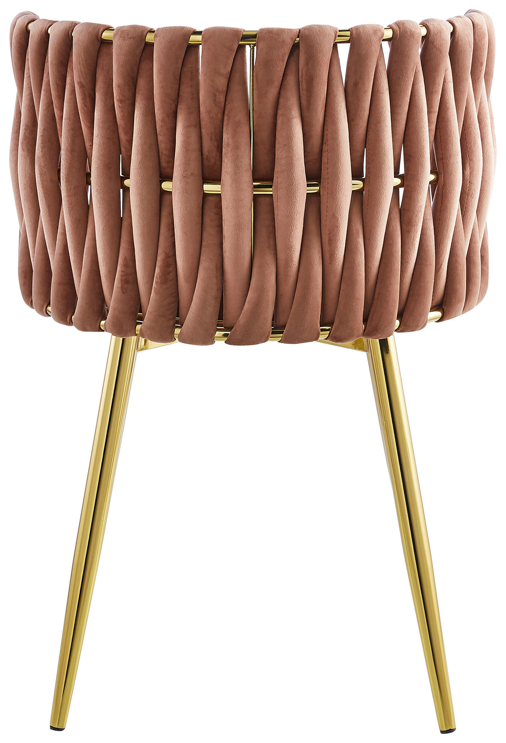 STOL MED ARMSTÖD SET 2 styck järn  - guldfärgad/rosa, Design, metall/plast (57/80/53cm) - Kayoom