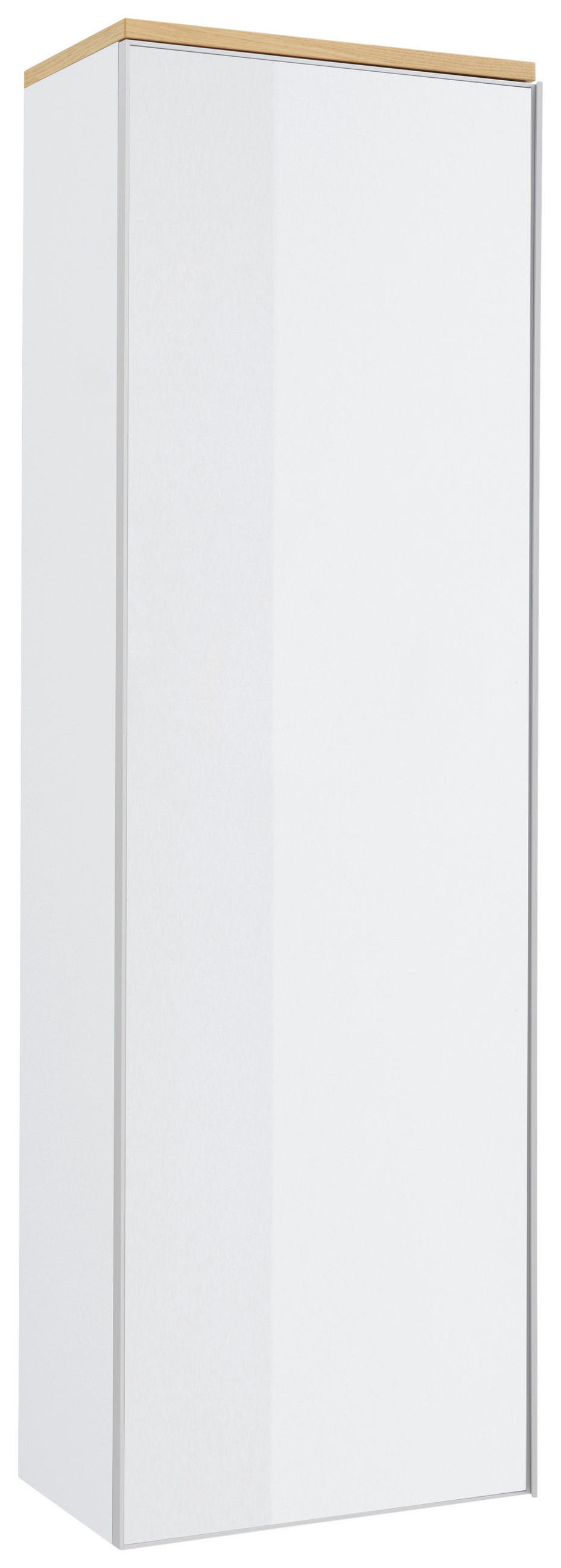GARDEROBE 5-teilig  in 240/195/31 cm  - Weiss, Design, Glas/Holz (240/195/31cm)