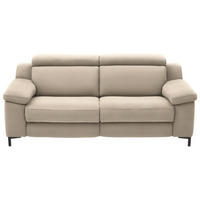 2,5-SITZER in Chenille Sandfarben  - Sandfarben/Schwarz, Design, Textil/Metall (188/84-104/104cm) - Valdera