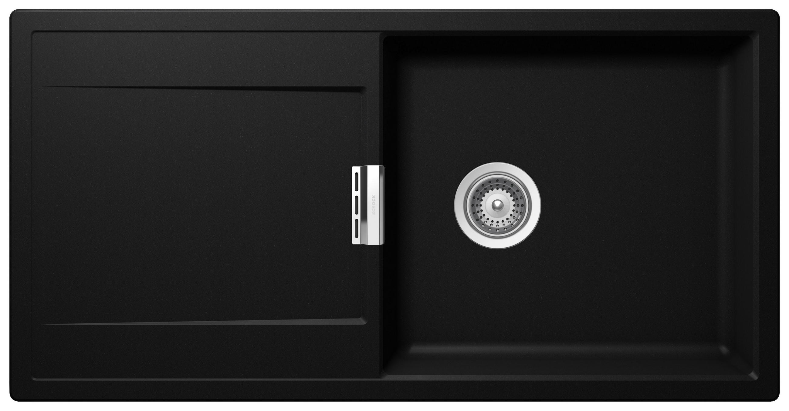 SPÜLE MONO D-100L-A / MOND100LAPUR  - Schwarz, Basics, Stein (100/51cm) - Schock