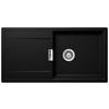 SPÜLE MONO D-100L-A / MOND100LAPUR  - Schwarz, Basics, Stein (100/51cm) - Schock