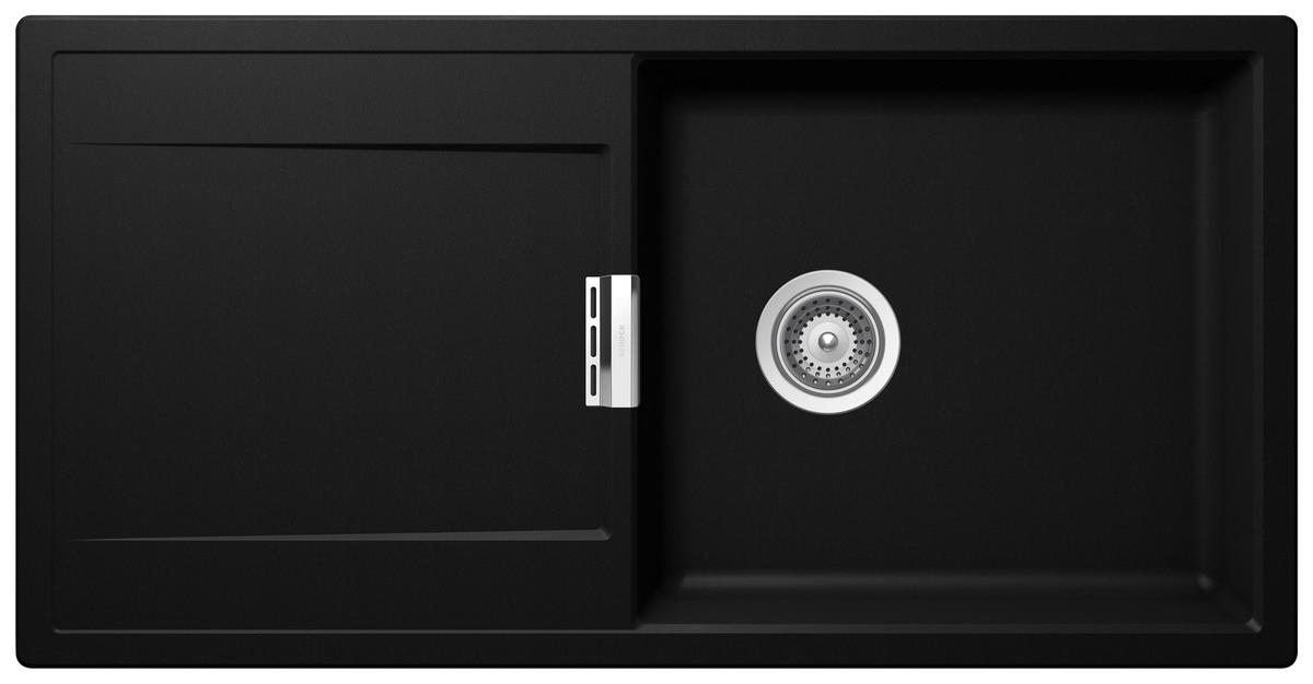 SPÜLE MONO D-100L-A / MOND100LAPUR  - Schwarz, Basics, Stein (100/51cm) - Schock