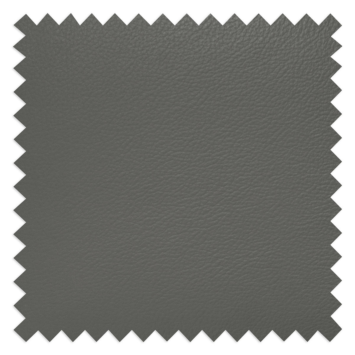 ECKSOFA  in Lederlook Echtleder Anthrazit  179/252 cm  - Anthrazit/Schwarz, Design, Leder/Textil (179/252cm) - Livetastic