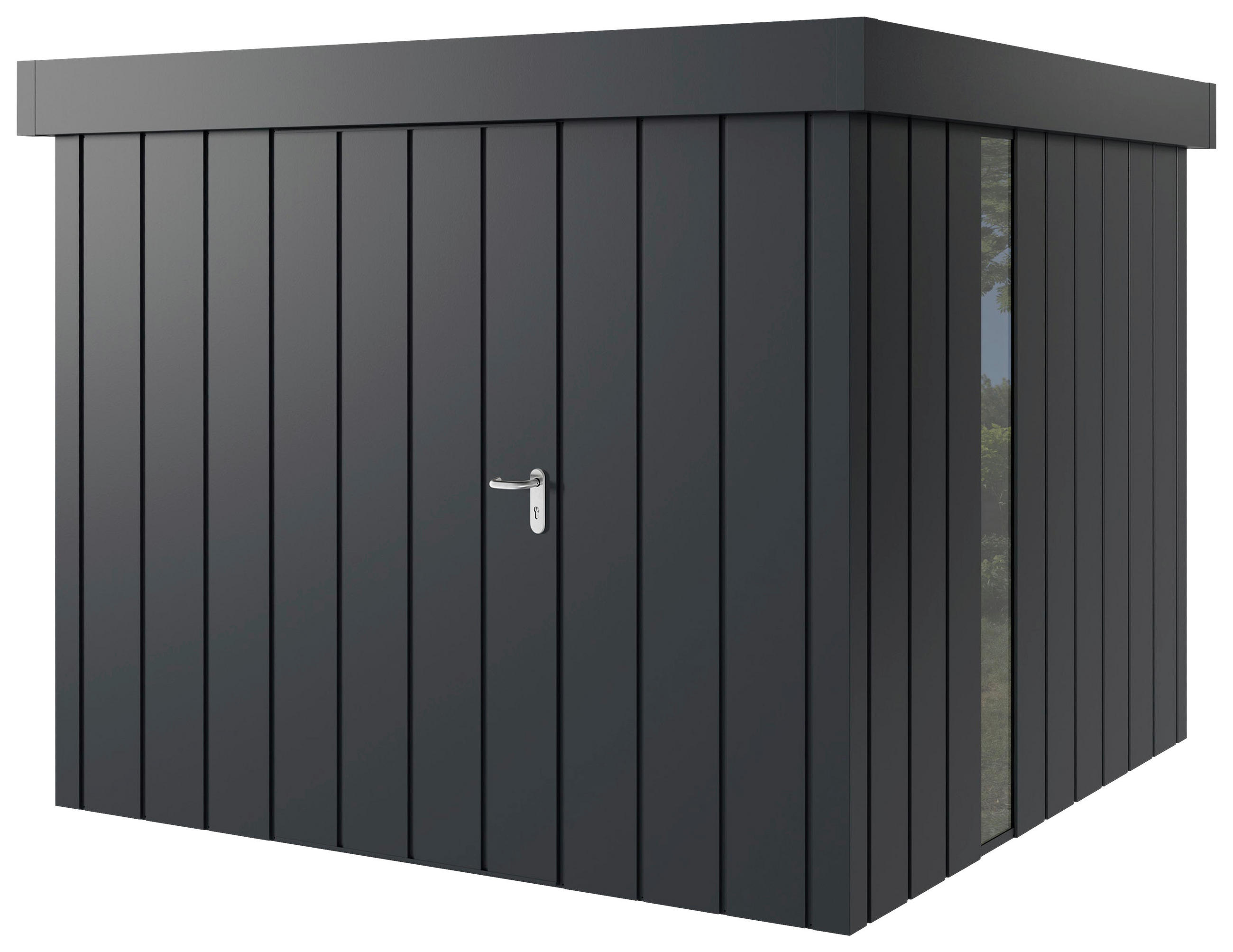 GERÄTEHAUS 229/220/277 cm  - Anthrazit, Basics, Metall (229/220/277cm)