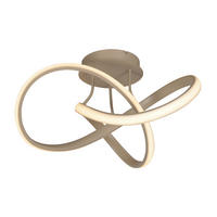 LED-DECKENLEUCHTE Bandol 56/34.5 cm  - Goldfarben/Schwarz, Design, Kunststoff/Metall (56/34.5cm)