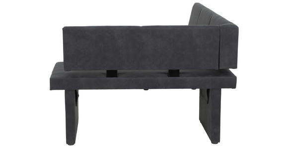 ECKBANK 128/168 cm Mikrofaser Anthrazit - Anthrazit, MODERN, Textil (128/168cm) - Carryhome