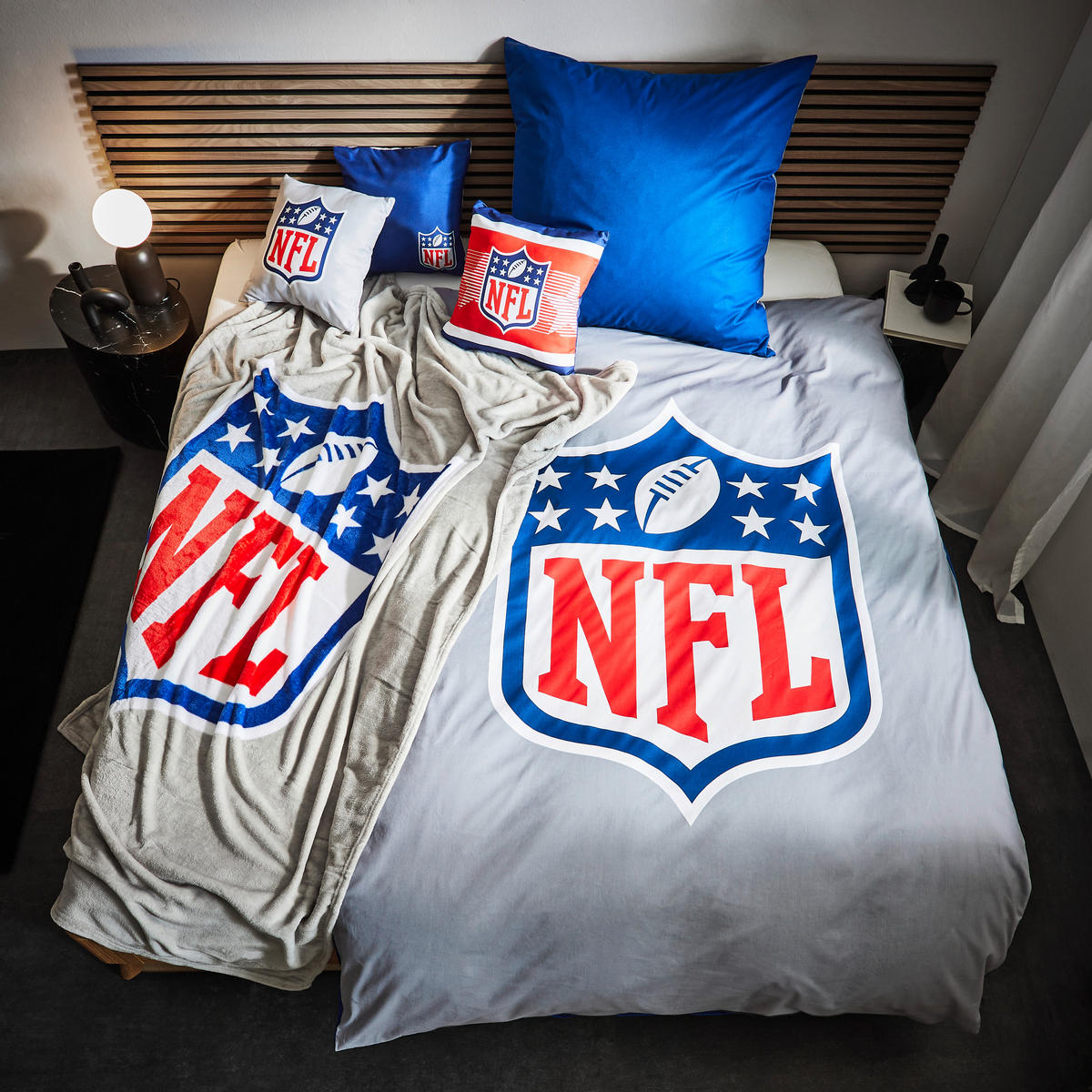 JUGENDBETTWÄSCHE NFL Renforcé 135/200 cm  - Multicolor, Trend, Textil (135/200cm) - Herding