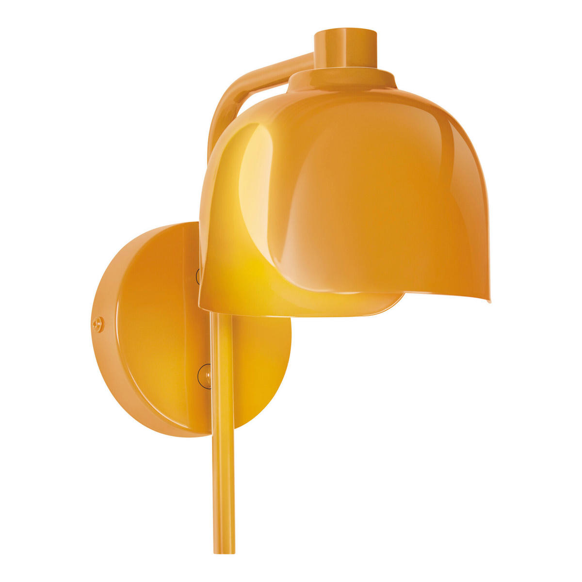 WANDLEUCHTE 13,5/21/24,5 cm   - Orange, Basics, Glas/Metall (13,5/21/24,5cm) - Osram