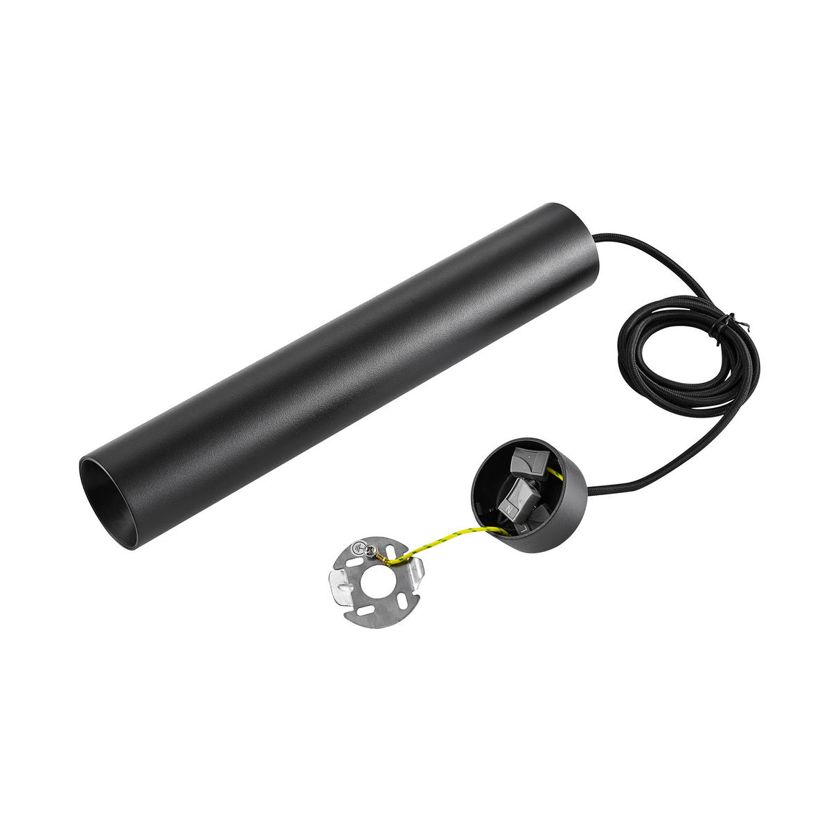 PENDELLEUCHTE CAN 6/6/185 cm   - Schwarz, Design, Metall (6/6/185cm)