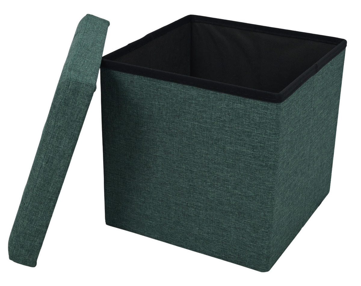 SITZBOX Textil, Holzwerkstoff Grün  - Grün, Design, Holzwerkstoff/Textil (38/38/38cm) - Carryhome