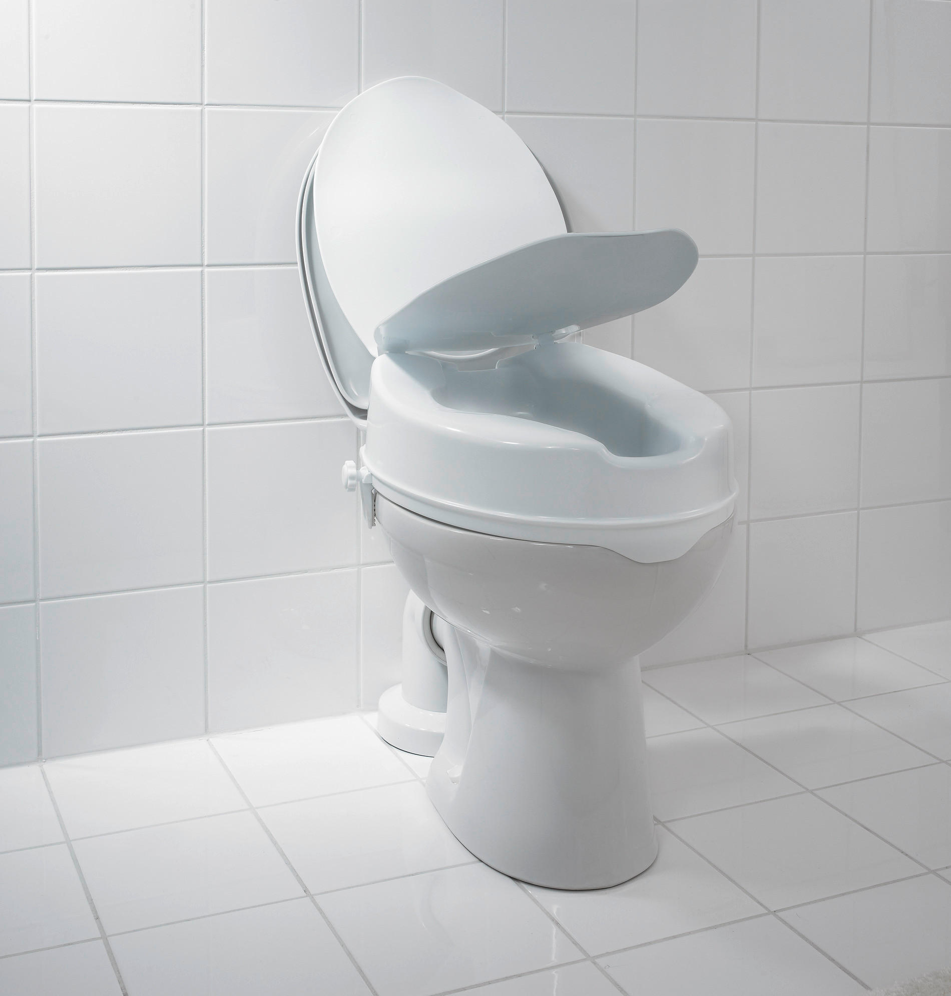 WC ÜLŐKE MAGASÍTÓ - fehér, Basics, műanyag (36/10/40cm) - Sadena