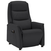 FERNSEHSESSEL in Anthrazit  - Anthrazit/Schwarz, Konventionell, Leder/Kunststoff (70/107/88cm) - Livetastic
