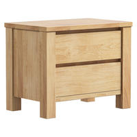 NACHTKÄSTCHEN in massiv Wildeiche Eichefarben  - Eichefarben, Natur, Holz (60/47/38cm) - Linea Natura