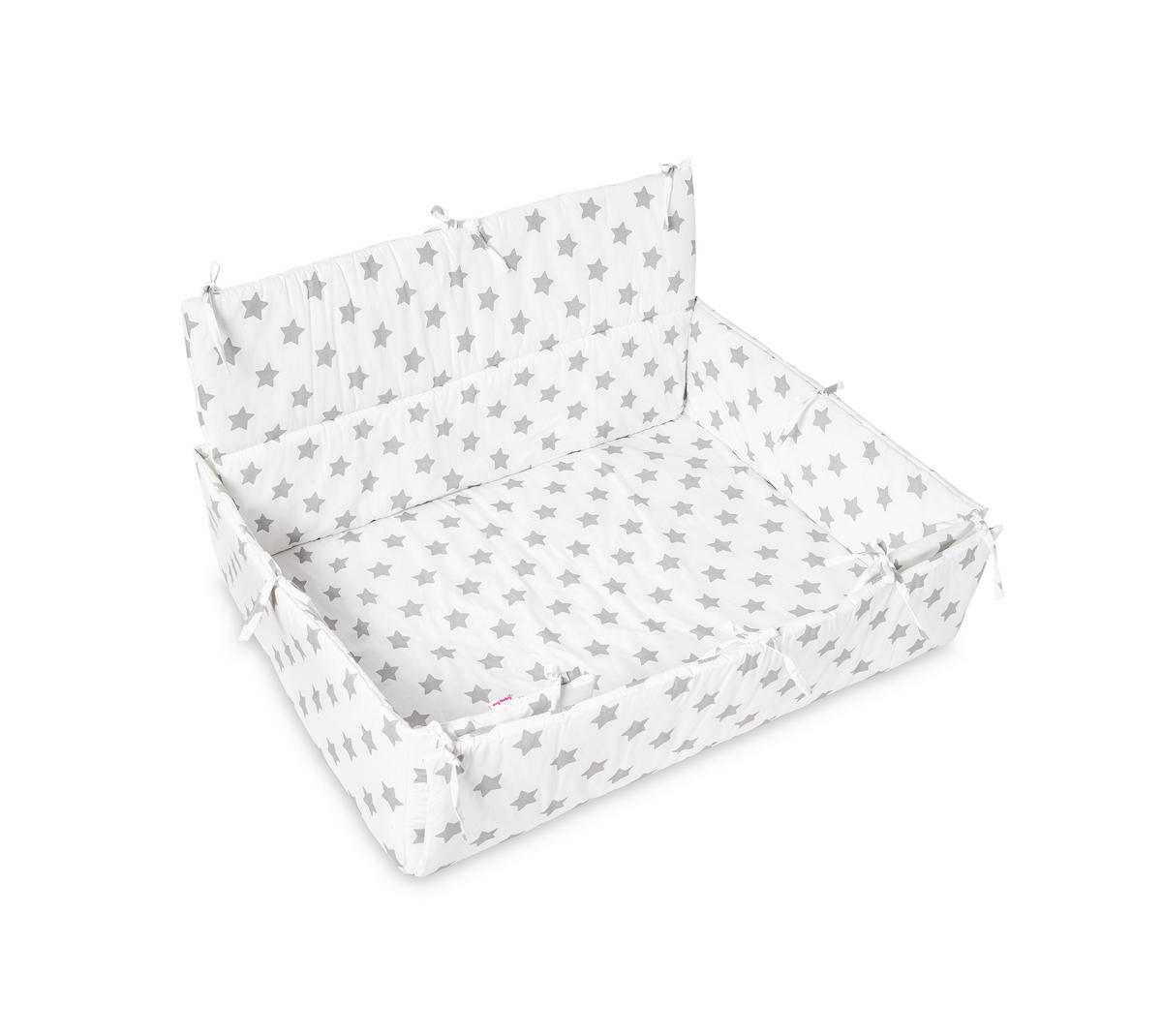 OBLAZINJENJE ZA STAJICO - siva/bela, Basics, tekstil (100/75cm) - My Baby Lou
