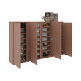 SCHUHSCHRANK 192,7/120/33,8 cm  - Terracotta, Design, Holzwerkstoff/Kunststoff (192,7/120/33,8cm) - Xora
