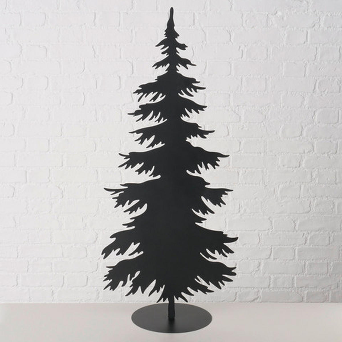 DEKOWEIHNACHTSBAUM  - Schwarz, Basics, Metall (115cm) - X-Mas