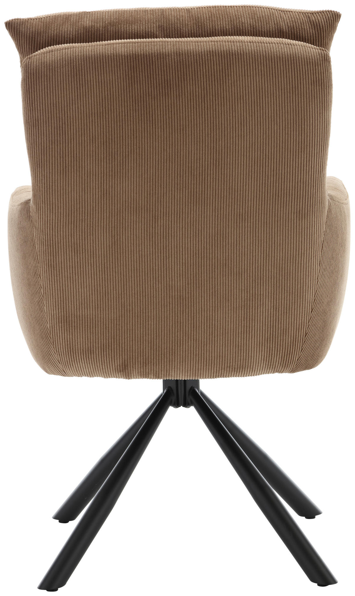 ARMLEHNSTUHL  in Cord  - Taupe/Schwarz, KONVENTIONELL, Textil/Metall (58/94/67cm) - Boxxx