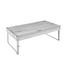 COUCHTISCH Wildeiche massiv rechteckig Eichefarben - Eichefarben, Design, Holz/Metall (125/42/70cm)