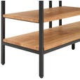 LOWBOARD  in 120/90/35 cm  - Eichefarben/Schwarz, Trend, Holz/Metall (120/90/35cm) - Landscape