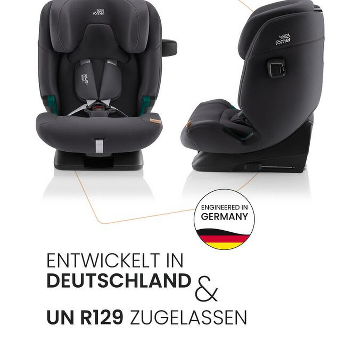 KINDERAUTOSITZ Advansafix Pro  - Greige/Hellgrau, Basics, Kunststoff/Textil (44/60/48cm) - Britax Römer