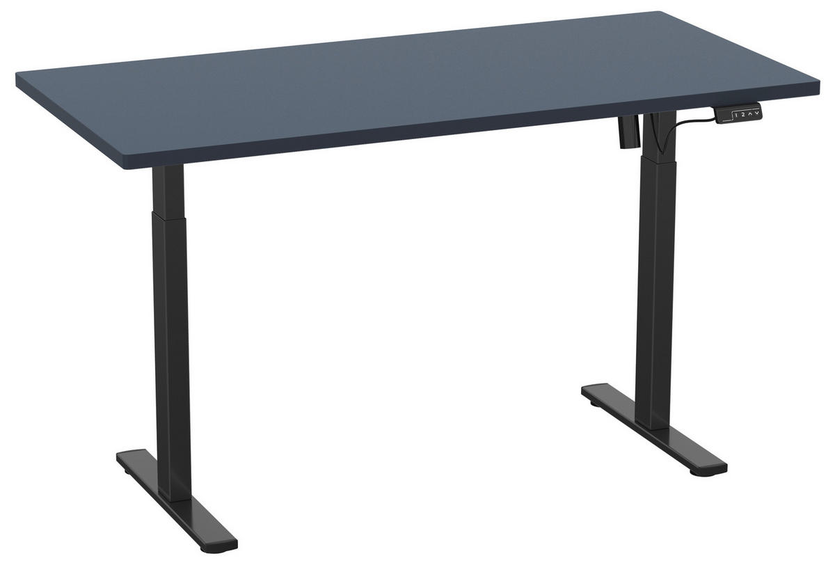 SKRIVBORD 110/50/71 cm  i antracit, svart  - silver/svart, Design, metall/trämaterial (110/50/71cm) - MID.YOU
