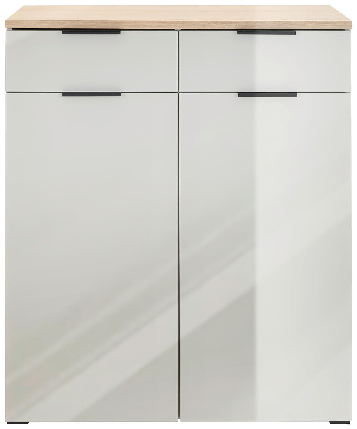 ORMAR ZA OBUĆU  boje hrasta, kašmir  staklo, drvni materijal     - kašmir/boje hrasta, Design, staklo/drvni materijal (89/105/40cm)