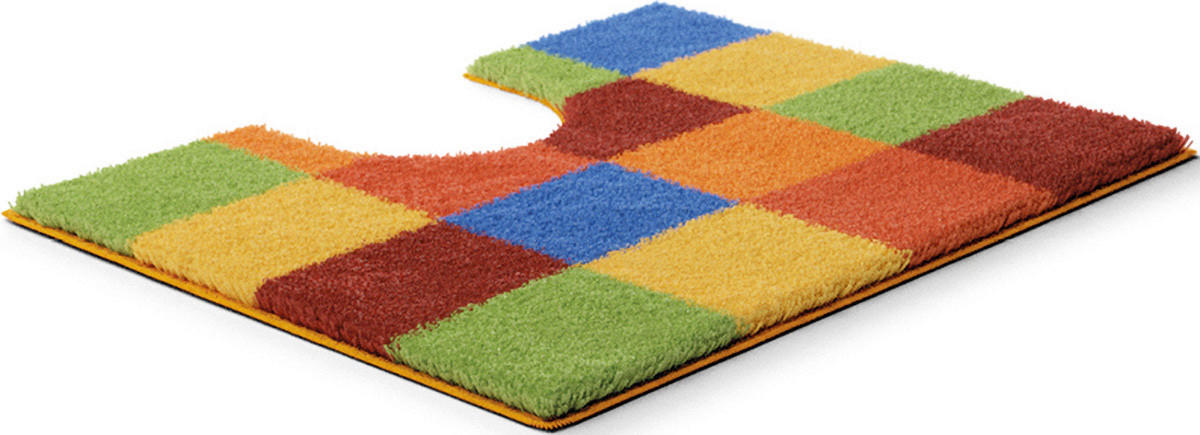 WC-VORLEGER Multicolor 50/60 cm  - Multicolor, Basics, Kunststoff/Textil (50/60cm) - Grund