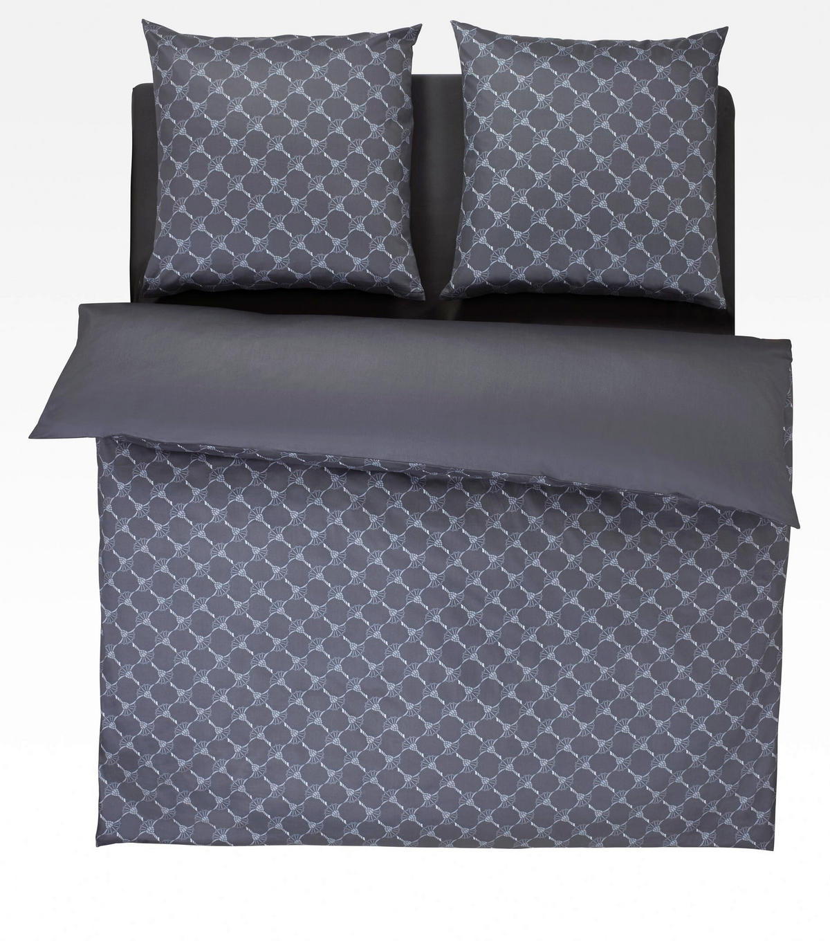 WENDEBETTWÄSCHE Cornflower Gradiant Makosatin 200/200 cm  - Graphitfarben, Basics, Textil (200/200cm) - Joop!